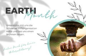 Earth Month 2026, Spendentombola bei Coiffeuer Acqua Verde ,für einen guten Zweck, mit der Schweizer Hilfsorganisation Ashia
